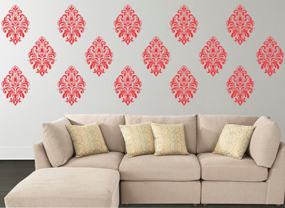 Happy Walls 70 cm Rangoli Pattern Self Adhesive Sticker(Pack of 1)