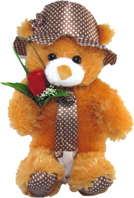 

Tickles Flower Teddy Cap - 30 cm(Brown)