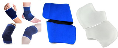 

H D Enterprise 3IN1 COMBO palm knee ankle elbow supports , wrist support , heel support Palm, Elbow & Ankle Support (, Multicolor