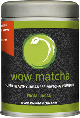 

Wow Matcha Japanese Ceremonial Grade Hand Ground Matcha Green Tea Powder Unflavoured Matcha Tea(100 g, Box)