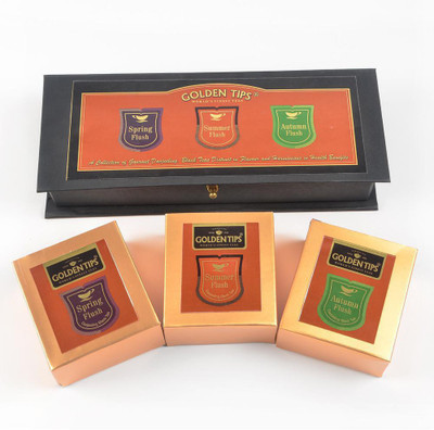 

Golden Tips Black Tea, 3-in-1 Spring, Summer, Autumn - Paper Box, 3x50g Black Tea Box(150 g)