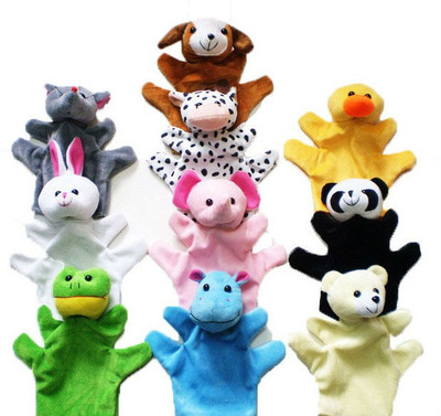 

Bestie Toys Animal Hand Puppets Multicolor - Set of 10 Pieces 3 Hand Puppets