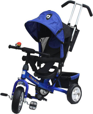 

KAYOKSH BABY TRICYCLE FOR KIDS WITH BACK BASKET AND CANOPY AND PARENT HANDLE BLUE BLACK COLOUR KIDS TRICYCLE RECOMMENDED TRICYCLE FOR BABY GIRL OR TRICYCLE FOR BABY BOY OR TRICYCLE FOR TODDLER GIRL OR TRICYCLE FOR TODDLER BOY RECOMMENDED FOR TODDLER 1,2,3