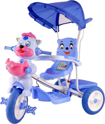 

STEPUPP BABY TRICYCLE FOR KIDS WITH FRONT OR BACK BASKET AND CANOPY AND PARENT HANDLE OR MUSICAL TRICYCLE BLUE,WHITE COLOUR KIDS TRICYCLE RECOMMENDED TRICYCLE FOR BABY GIRL OR TRICYCLE FOR BABY BOY OR TRICYCLE FOR TODDLER GIRL OR TRICYCLE FOR TODDLER BOY 