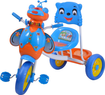 

STEPUPP BABY TRICYCLE FOR KIDS MUSICAL TRICYCLE WITH BACK BASKET BLUE ORANGE COLOUR KIDS TRICYCLE RECOMMENDED TRICYCLE FOR BABY GIRL OR TRICYCLE FOR BABY BOY OR TRICYCLE FOR TODDLER GIRL OR TRICYCLE FOR TODDLER BOY RECOMMENDED FOR TODDLER 1,2,3,4,5 YEAR C