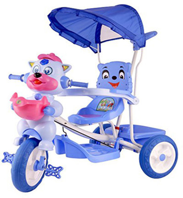 

STEPUPP BABY TRICYCLE FOR KIDS WITH FRONT OR BACK BASKET AND CANOPY AND PARENT HANDLE OR MUSICAL TRICYCLE BLUE COLOUR KIDS TRICYCLE RECOMMENDED TRICYCLE FOR BABY GIRL OR TRICYCLE FOR BABY BOY OR TRICYCLE FOR TODDLER GIRL OR TRICYCLE FOR TODDLER BOY RECOMM
