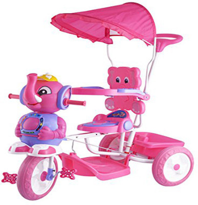 

STEPUPP BABY TRICYCLE FOR KIDS WITH FRONT OR BACK BASKET AND CANOPY AND PARENT HANDLE OR MUSICAL TRICYCLE PINK COLOUR KIDS TRICYCLE RECOMMENDED TRICYCLE FOR BABY GIRL OR TRICYCLE FOR BABY BOY OR TRICYCLE FOR TODDLER GIRL OR TRICYCLE FOR TODDLER BOY RECOMM