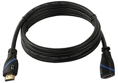 

CE TV-out Cable High Speed HDMI Extension Cable Male to Female, 6 Feet, 5 Pack(Black, For Xbox, 2 m)