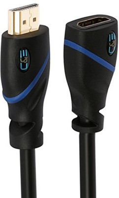 

CE TV-out Cable High Speed HDMI Cable Male to Female (12 Feet) with Ethernet Supports 1.4 30AWG, 3D and Audio Return, UltraHD 4K Ready, Latest Specification Cable, (1 Pack)(Black, For Computer, 3.5 m)
