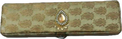 

Jay Golden Brocade Jewelley Vanity Box Jewellery Vanity Box(Gold)