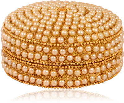 

SAMAA ROUND-RING-BIGBOX-GONDEN-015 RING BOX, JEWELRY BOX Vanity Box(GOLDEN)