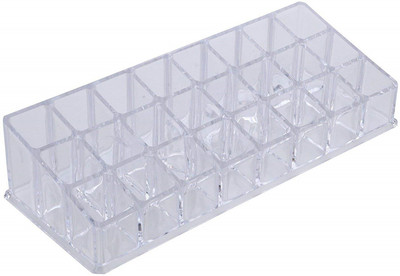

ELLIPSIS 24 Partition Precious Metal Storage Case for make up and jewellery Vanity Box(Transparent)