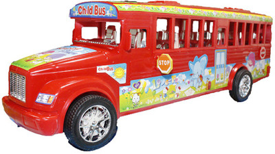 

TOYZTREND SCHOOL BUS RED FOR KIDS FRICTION POWERED PREMIUM QUALITY(Red)