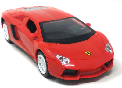 

Akrobo Inertia Powered Sports car with Light and Music Great Gift(Red)