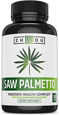 

Zhou Nutrition Saw Palmetto - Support Prostate Health, 100 Capsules(100 No)