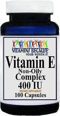 

Vitamins Because Natural Vitamin E Complex 400 IU 100 Capsules-100ct(100 No)