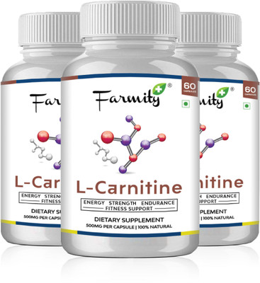 

Farmity L-Carnitine Supplement (Pack of 3)(180 No)