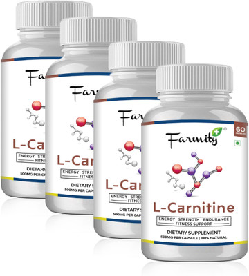 

Farmity L-Carnitine Supplement (Pack of 4)(240 No)