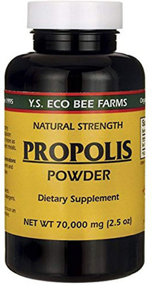 

YS Royal Jelly/Honey Bee - Propolis Powder, 70,000 mg, 2.5 oz powder(70000 mg)