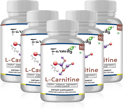 

Farmity L-Carnitine Supplement (Pack of 5)(300 No)