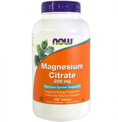 Now Foods Magnesium Citrate - 200 mg - 250 Tablets(250 No)