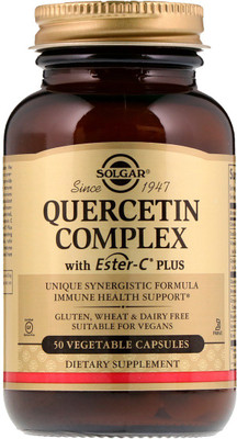 

Solgar Solgar, Quercetin Complex, with Ester-C Plus, 50 Vegetable Capsules(50 No)