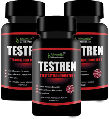 

Bhumija Lifesciences Testren (Testosterone Booster)(180 No)
