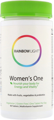

Rainbow Light Just Once, Women One, Food-Based Multivitamin, 90 Tablets(90 No)