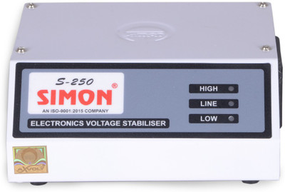 

simon 0.25KVA Voltage Stabilizer For Led TV up to 42" inch ( 100 % Copper )(White)