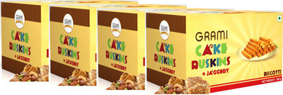 

Grami Superfoods CAKE RUSK, (Pack of 4) Waffles(720 g, Pack of 4)