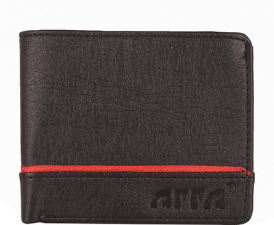 

AFFA Men Black Artificial Leather Wallet(8 Card Slots)