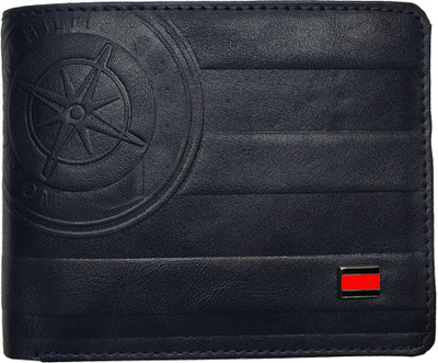 

Wildmount Men Blue Genuine Leather Wallet(3 Card Slots)