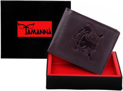 

Tamanna Men Brown Genuine Leather Wallet(1 Card Slot)