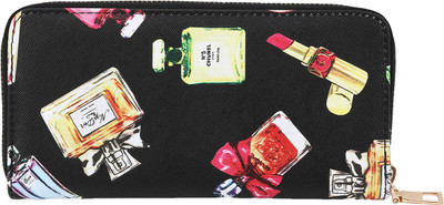 

Popmode Women Black Artificial Leather Wallet(8 Card Slots)