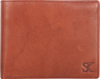 STYLER KING Men Brown Genuine Leather Wallet(8 Card Slots)