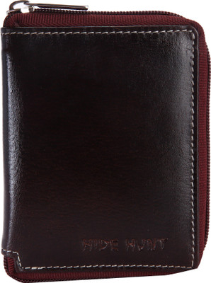 

Hide Hunt Men Casual Brown Genuine Leather Wallet(5 Card Slots)