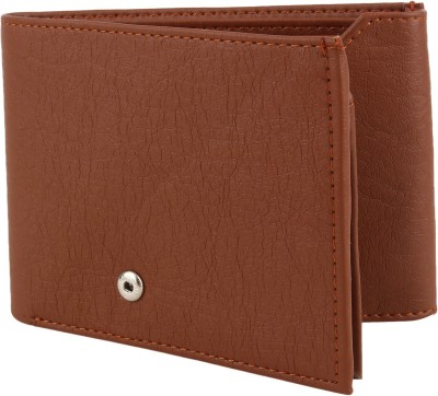 Rosset Men Formal Tan Artificial Leather Wallet(5 Card Slots)