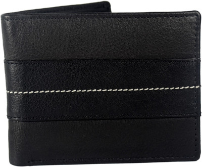 

Saa Men Black Genuine Leather Wallet(8 Card Slots)