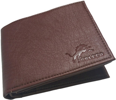 

jubleeo Men Casual Brown Genuine Leather Wallet(3 Card Slots)