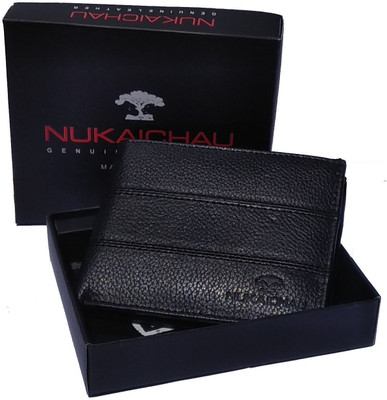 

Nukaichau Men Casual Black Genuine Leather Wallet(8 Card Slots)