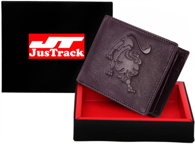 

JusTrack Men Brown Genuine Leather Wallet(1 Card Slot)