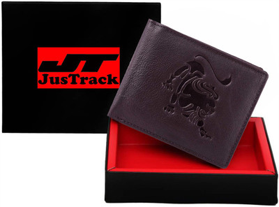 

Justrack Men Brown Genuine Leather Wallet(1 Card Slot)