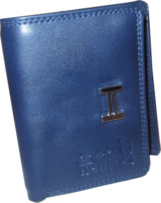 

HERMES Men Blue Genuine Leather Wallet(4 Card Slots)