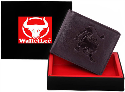 

WalletLee Men Brown Genuine Leather Wallet(1 Card Slot)