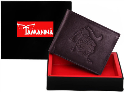 

Tamanna Men Formal Brown Genuine Leather Wallet(2 Card Slots)