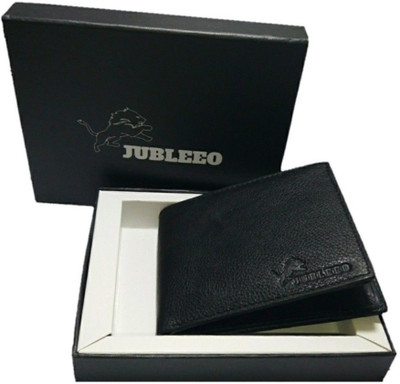 

jubleeo Men Formal Black Genuine Leather Wallet(3 Card Slots)