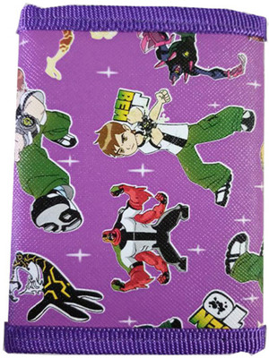 

One Touch Solution Boys Purple Fabric Wallet(11 Card Slots)