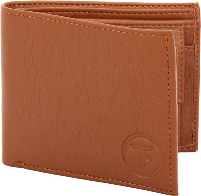 

FABTRIM Men Tan Artificial Leather, Fabric, Canvas Wallet(7 Card Slots)