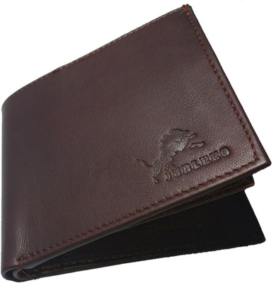 

jubleeo Men Casual Brown Genuine Leather Wallet(4 Card Slots)