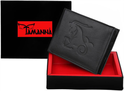 

Tamanna Men Casual Black Genuine Leather Wallet(2 Card Slots)